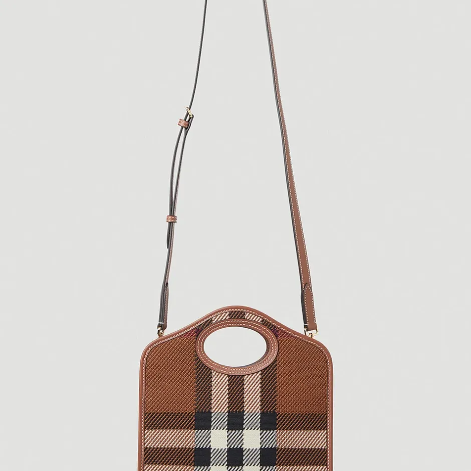 Clearance Luksus Check Mini Skuldertaske Dame Håndtasker