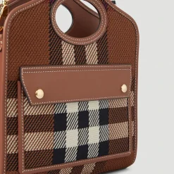 Clearance Luksus Check Mini Skuldertaske Dame Håndtasker
