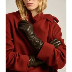 Discount Luksus Læder Cashmere Handsker Dame Handsker