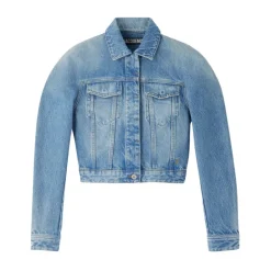 Discount Lys Denim Skjorte med Brystlommer Dame Jakker