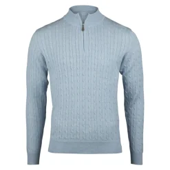 Outlet Lyse Cable Knit Half Zip Strik
