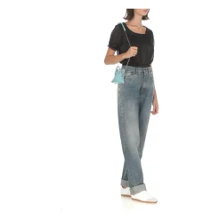 Outlet Lyse Crossbody Taske i Pebbled Læder Dame Bæltetasker