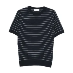 Clearance Maglia girocollo in maglia manica corta a righe Strik