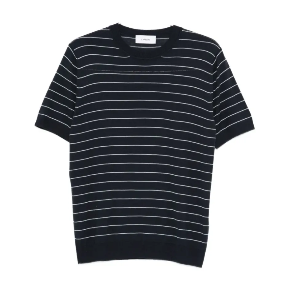 Clearance Maglia girocollo in maglia manica corta a righe Strik