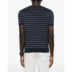 Clearance Maglia girocollo in maglia manica corta a righe Strik