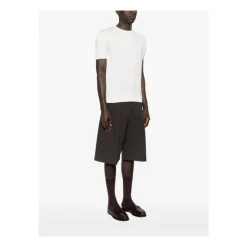 Clearance Maglia girocollo mezza manica con bordi rigati Strik