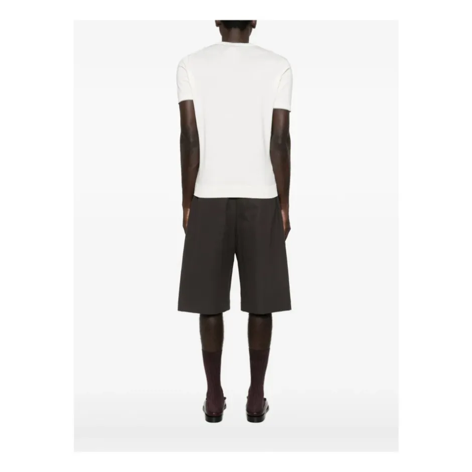 Clearance Maglia girocollo mezza manica con bordi rigati Strik