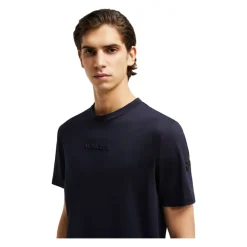 Outlet Marine Patch Logo Bomuld T-shirt T-Shirts