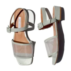 New Marini Mesh-Panelled Lædersandaler Dame Sandaler