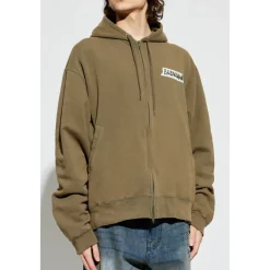 New Masking Tape Oversized Zip-Up Hoodie Trøjer