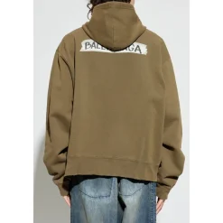 New Masking Tape Oversized Zip-Up Hoodie Trøjer