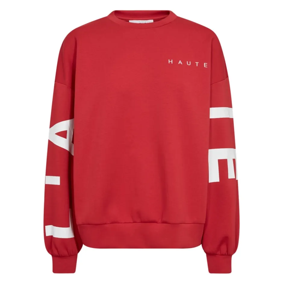 Hot Maxi Split Logo Sweatshirt Dame Sweatshirts