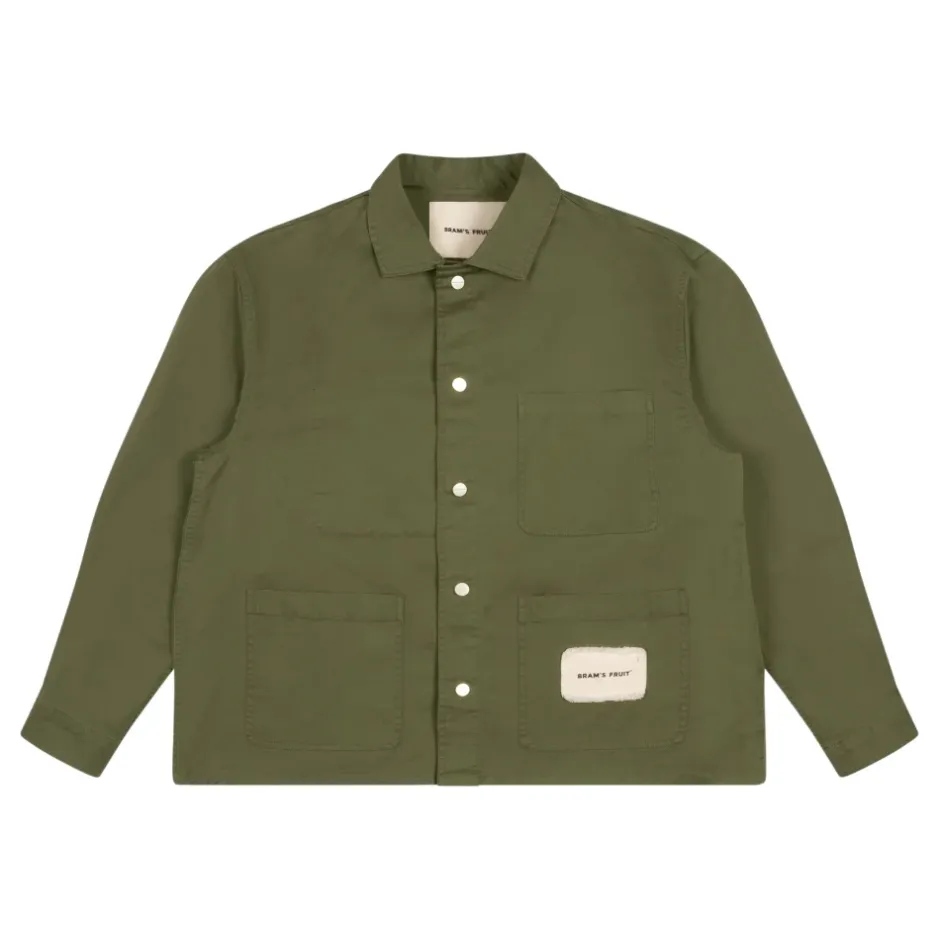 Best Mellemtung Bomuld Chore Overshirt med Lommer Skjorter