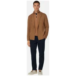 Sale Merino uld dobbeltradet jakke Strik