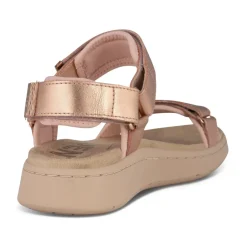 Outlet Metallic Rose Lædersandal Dame Sandaler