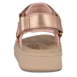 Outlet Metallic Rose Lædersandal Dame Sandaler