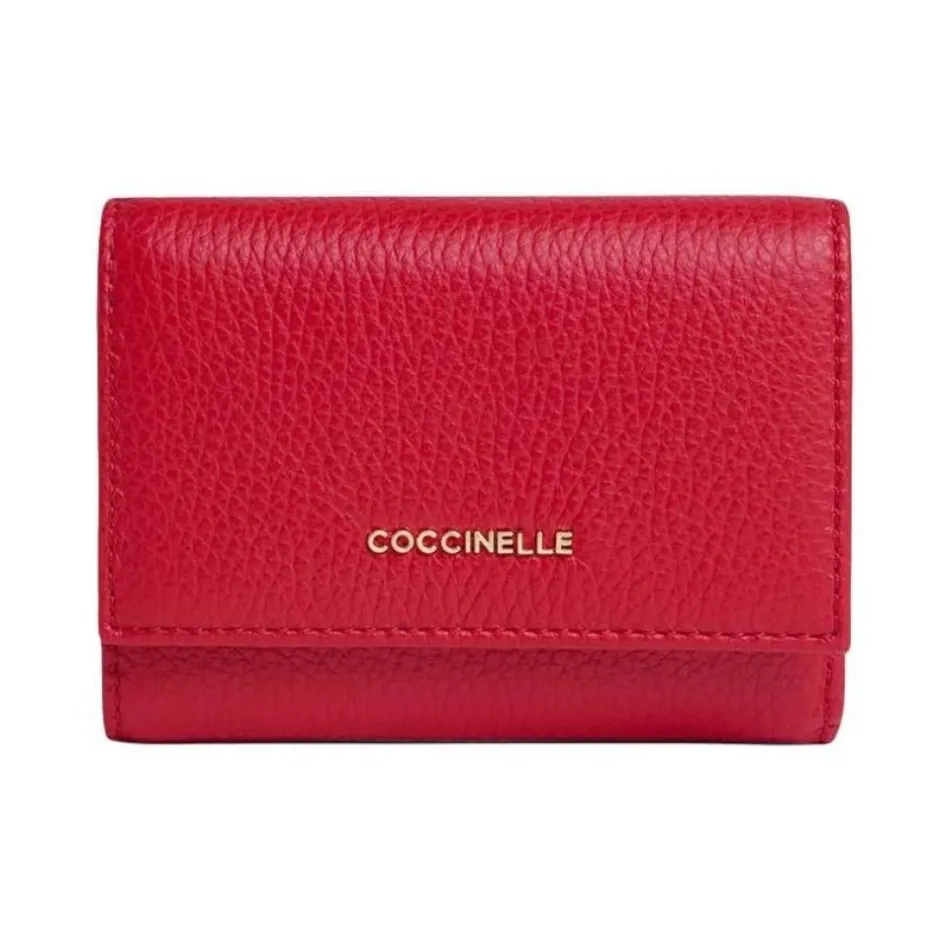 Discount Metallic Small Wallet Dame Punge & Kortholder