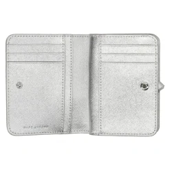 Best Metallic Utility Snapshot Mini Compact Wallet Dame Punge & Kortholder