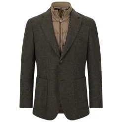 Outlet Micro Fancy Uldblanding Blazer med Aftagelig Indsats Jakker