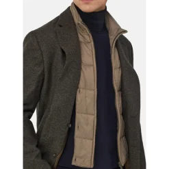 Outlet Micro Fancy Uldblanding Blazer med Aftagelig Indsats Jakker