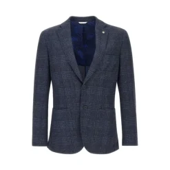 Hot Micro-pattern Viscose Jersey Blazer Jakkesæt