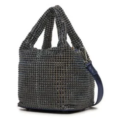 New Midnatsblå håndtaske med Strass Dame Bæltetasker