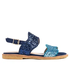 Online Midnight Blue Glitter Bølge Sandal Dame Sandaler