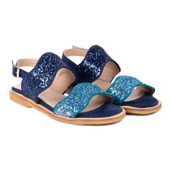 Online Midnight Blue Glitter Bølge Sandal Dame Sandaler