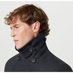 Hot Milford Peacoat Uld Kashmir Blanding Kul Frakker
