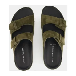 Online Militær Ruskind Slide Sandaler Sandaler