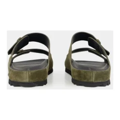 Online Militær Ruskind Slide Sandaler Sandaler