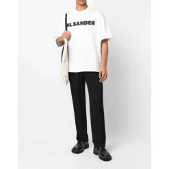New Minimalist Logo Print Bomuld T-shirt T-Shirts