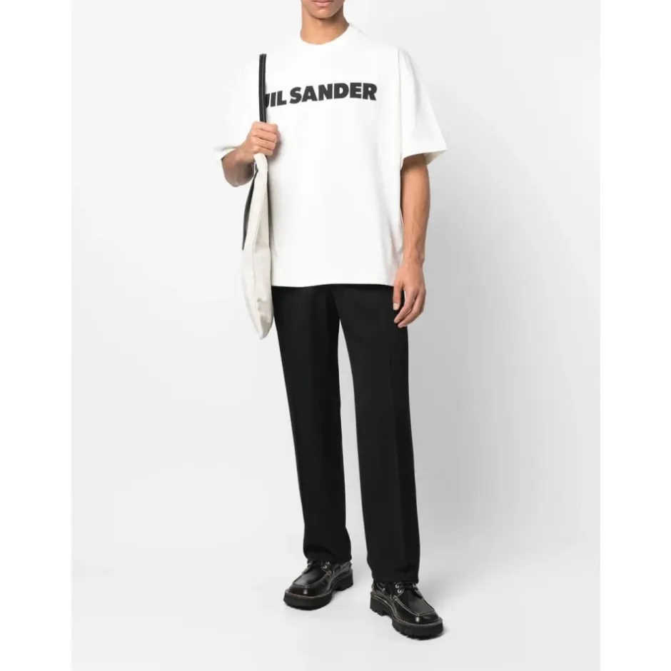 New Minimalist Logo Print Bomuld T-shirt T-Shirts