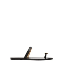 Best Minimalistiske e mules på en flad sål Dame Sandaler
