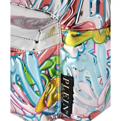 Online Mirror Leather Backpack Bombing Graffiti Tasker
