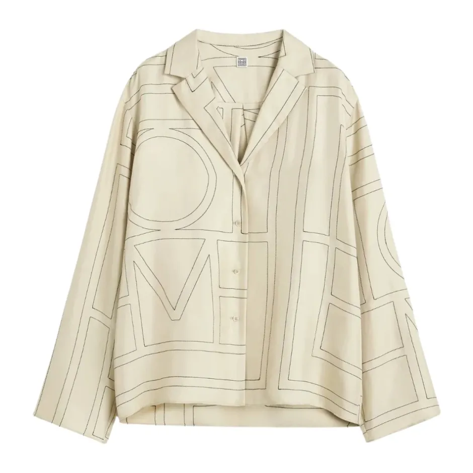 Best Monogram Silk PJ Top Dame Bluser & Skjorter