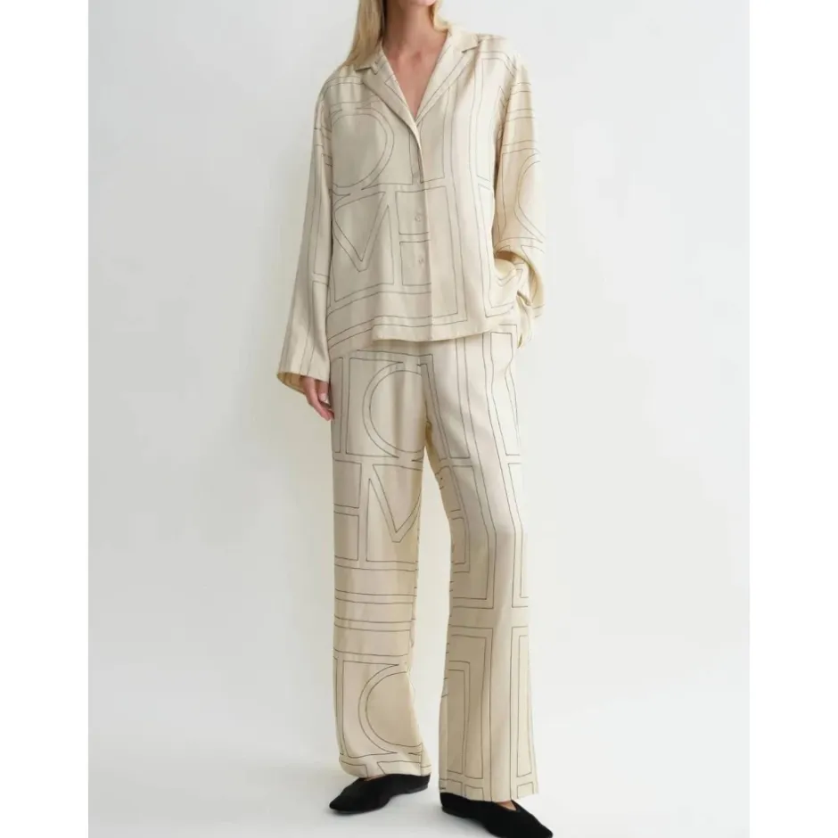 Best Monogram Silk PJ Top Dame Bluser & Skjorter