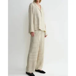 Best Monogram Silk PJ Top Dame Bluser & Skjorter