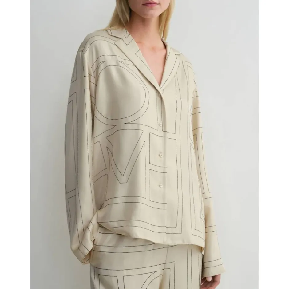 Best Monogram Silk PJ Top Dame Bluser & Skjorter