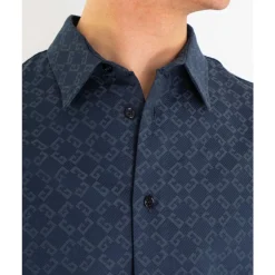 Hot Monogram Skinnende Skjorte Skjorter