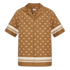 New Monogrammeret bomuldshirt Skjorter