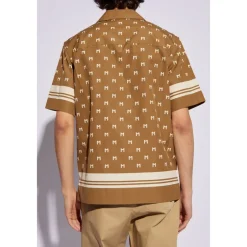New Monogrammeret bomuldshirt Skjorter