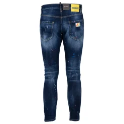 Clearance Mørk Neon Splash Ripped Jeans Jeans