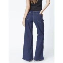 Sale Mørke Wide Jeans Bukser Dame Jeans