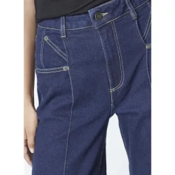 Sale Mørke Wide Jeans Bukser Dame Jeans