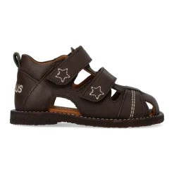 Clearance Mørke Velcro Begynder Sandal Børn Sandaler