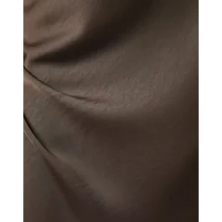 Outlet Mørke Vicky Heavy Satin Nederdel Dame Nederdele