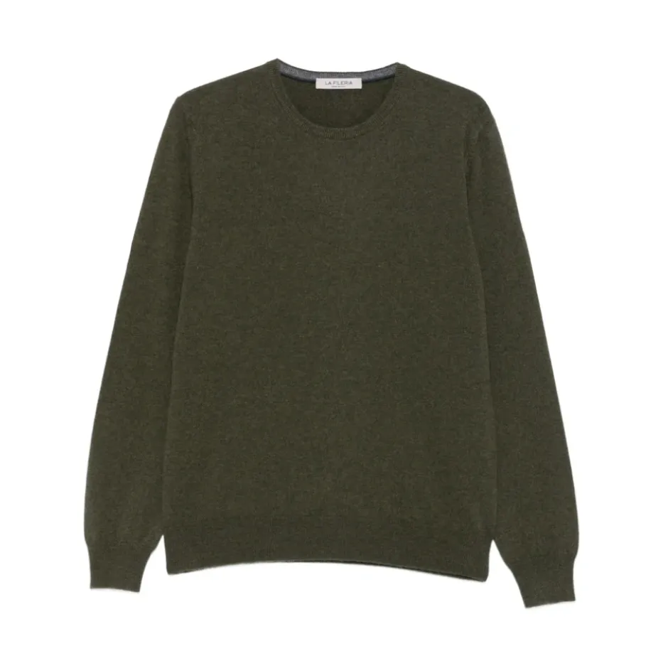 Online Mørke Cashmere Crew Neck Sweater Strik