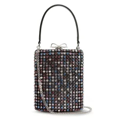 Clearance Multi Crystal Embellished Clutch Bag Dame Bæltetasker