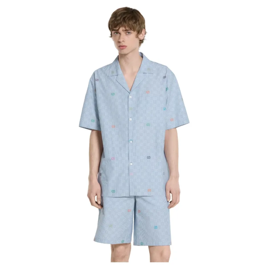 Best Multicoloured GG Stripe Shirt Skjorter